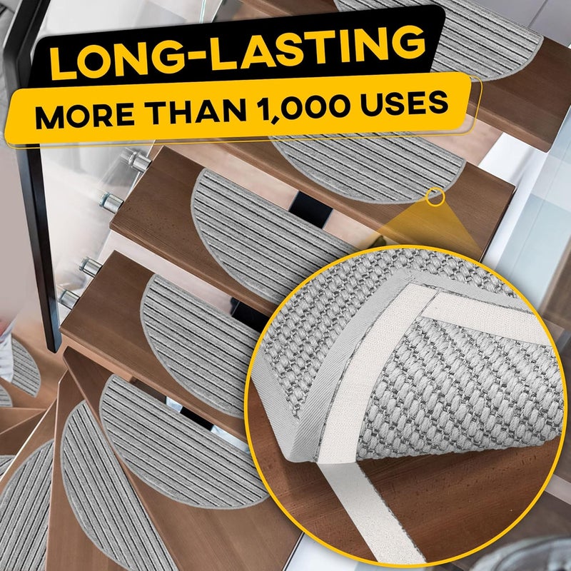 Trazon Hook and Loop Tape Roll with Heavy Duty Adhesive Industrial Strength Easy to Cut, Strong Hook and Loop Strips with Sticky Back, White, 1 Inch * 30 Feet - Image 5